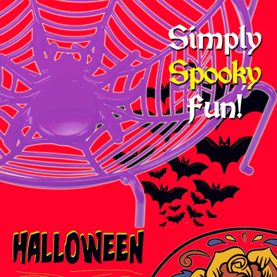image 1 of VFM e-Store Halloween Sweet Bowl - 26cm 3D Spider Web Basket Bowl with Legs