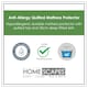 image 2 of Homescapes Anti Allergy Mattress Protector - Single | White | Single