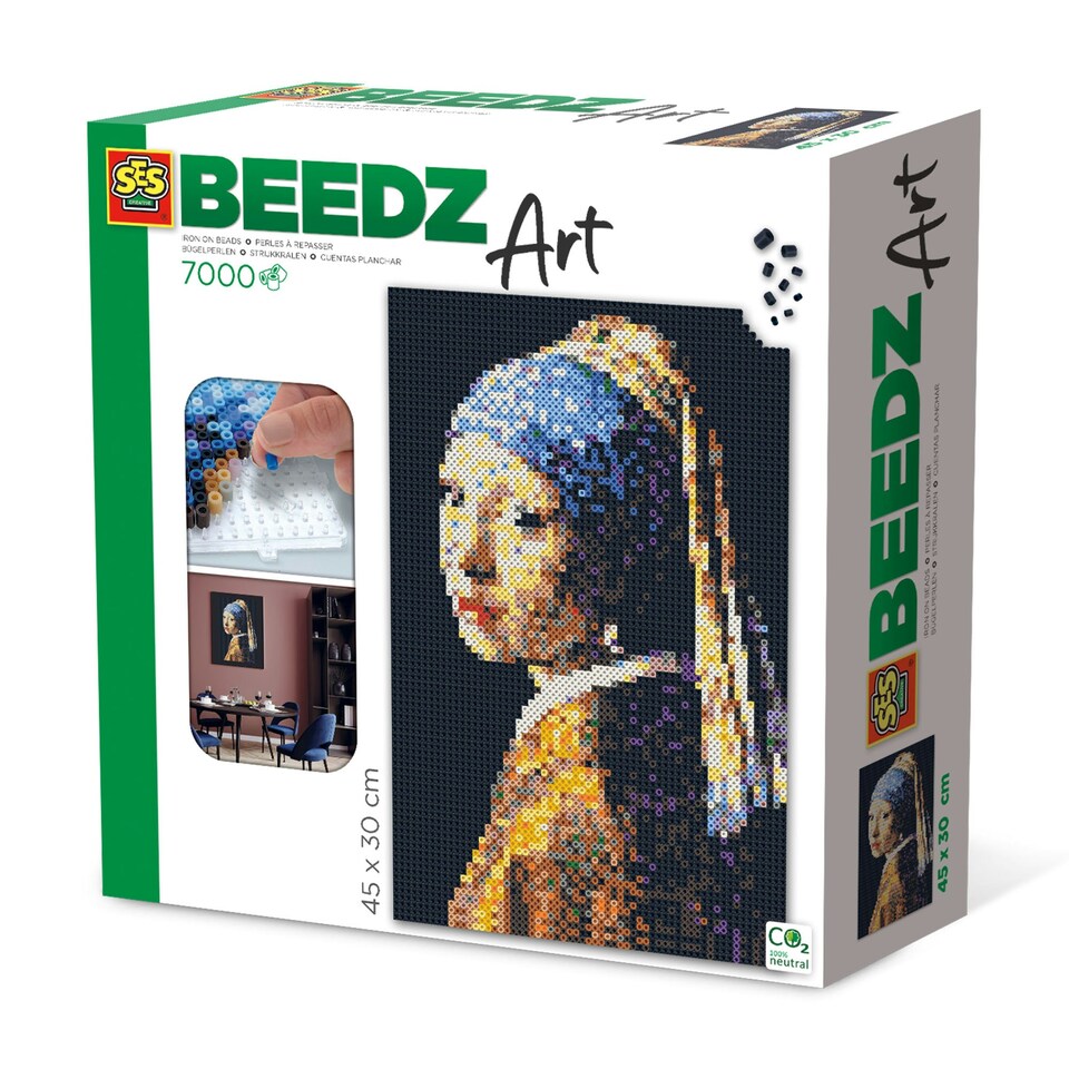 image 1 of SES Creative Beedz Art Vermeer, Girl with a Pearl Earring 7000 Pieces