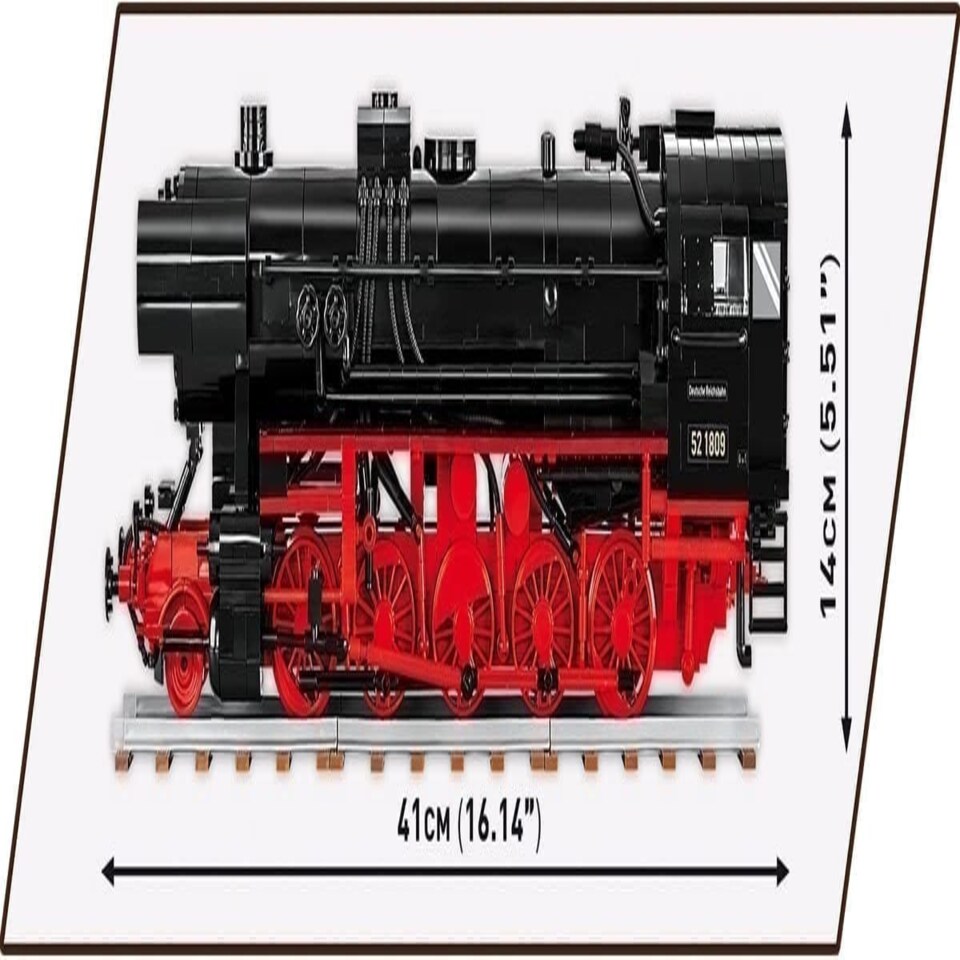 image 1 of Cobi - Historical Trains - Steam Locomotive DRB 52 (1,723 Pieces)