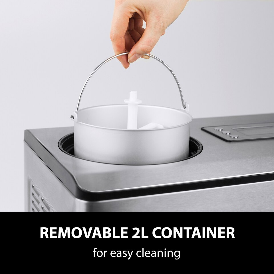 image 1 of Caso Design IceCream, 5-in-1 Yoghurt and Ice Cream Maker, 2L Capacity, No Pre-Freeze