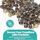 image 3 of 10mm Double Cap Rivets, Tubular Metal Studs for DIY Projects - 100pcs
