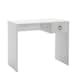 image 8 of Adore Matt White Laptop Study Desk with 1 Drawer | White