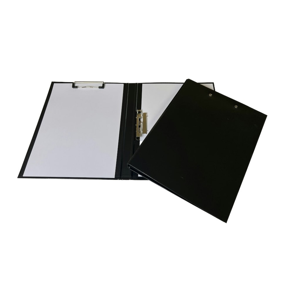 image 1 of Black A4 Clipboard Document Clamp File Folder
