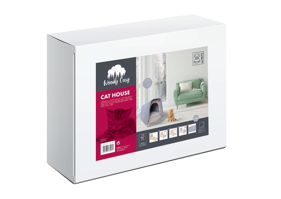 image 1 of M-PETS Woody Cozy Cat House