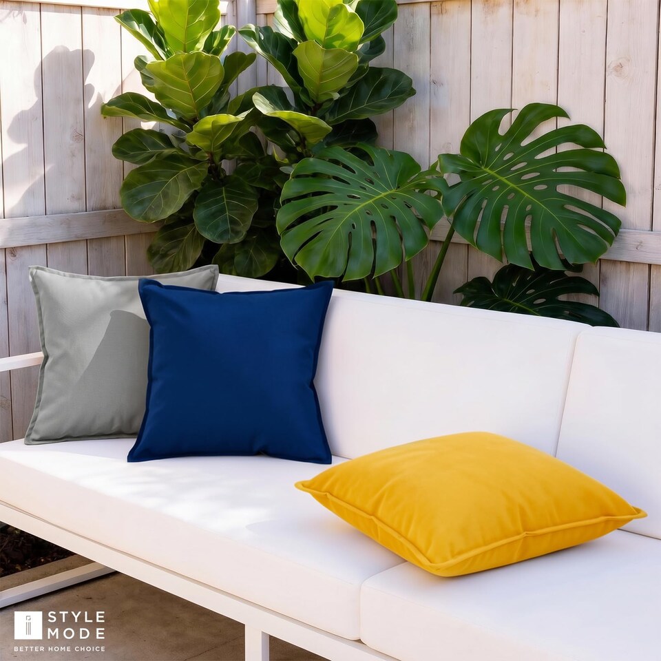 image 1 of Waterproof Indoor & Outdoor Cushions 60 x 60cm – Pack of 2|Garden Patio Sofa Scatter Cushions