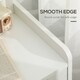 image 4 of HOMCOM Modern Bedside Table w/2 Drawer and Storage Shelves Chest for Bedroom