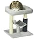 image 1 of PawHut Small Cat Tree with Scratching Post Bed Toy for Indoor Cats, Grey