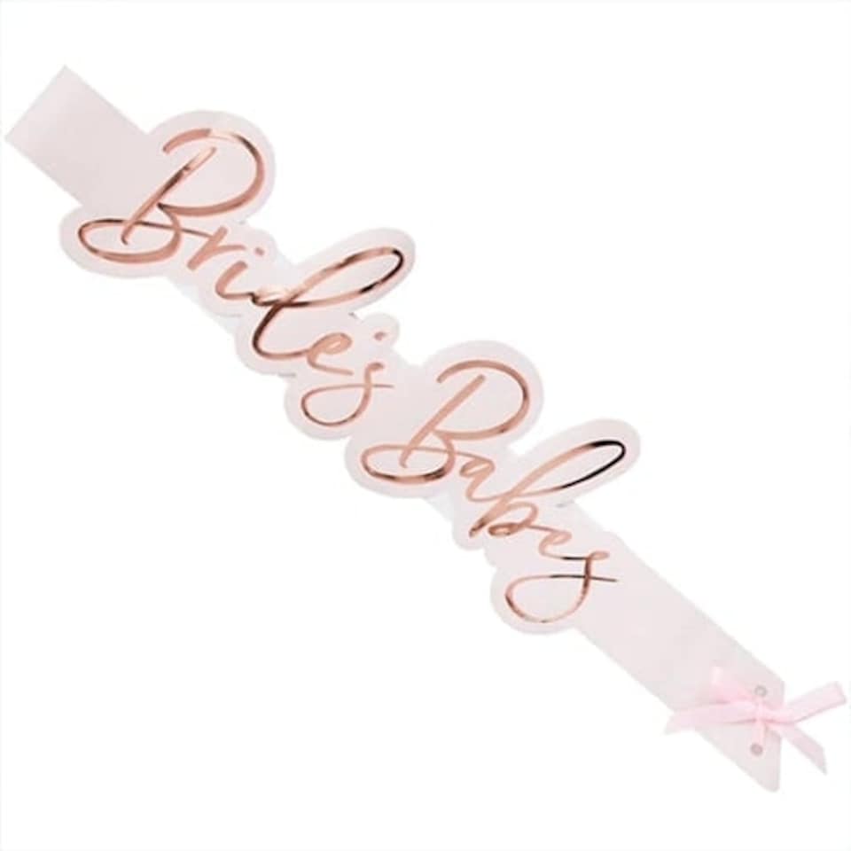 Rose Gold Foil Bride's Babes Hen Party Sashes - Pack of 5