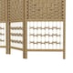 image 8 of HOMCOM 4 Panel Folding Room Divider, Freestanding Privacy Screen, Natural