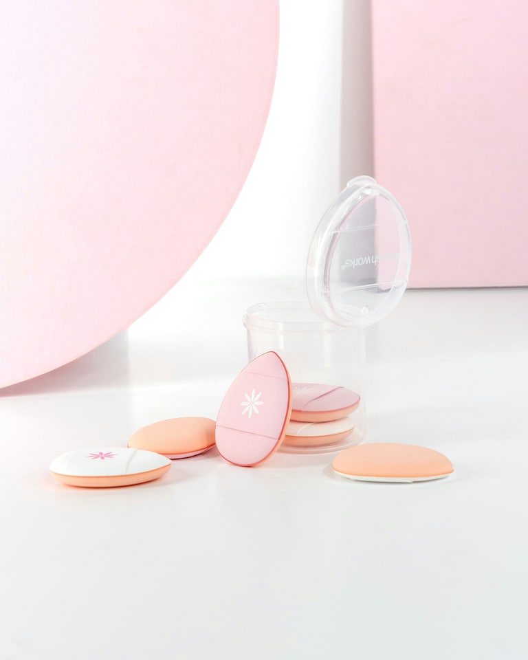 image 1 of Brushworks Mini Pillow Puffs - 6 Pack