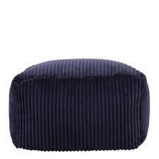 icon Theo Beanbag Footstool Corduroy Navy Blue Blue | Blue