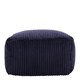 image 1 of icon Theo Beanbag Footstool Corduroy Navy Blue Blue | Blue