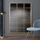 image 1 of The Fenestra - Gold Modern Window Leaner / Wall Mirror 69" X 33" (174CM X 85CM) Gold