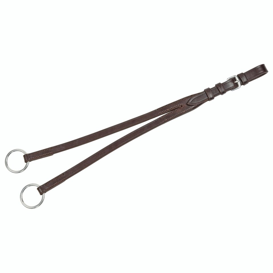Blenheim Leather Horse Running Martingale - Havana - 42cm