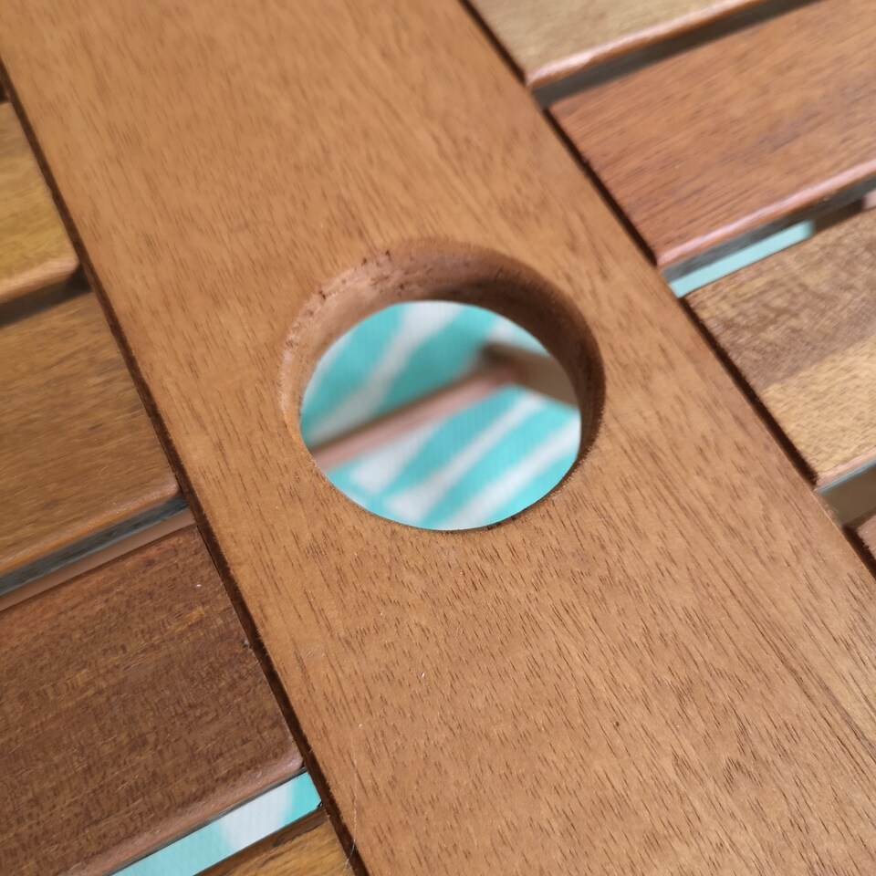 image 1 of Outdoor 2 Person Folding Square Wooden Garden Patio Dining Table and Chairs Set