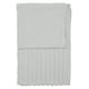 image 1 of Catherine Lansfield Cosy Ribbed Faux Fur Soft 130x170 cm Blanket Throw Grey Grey