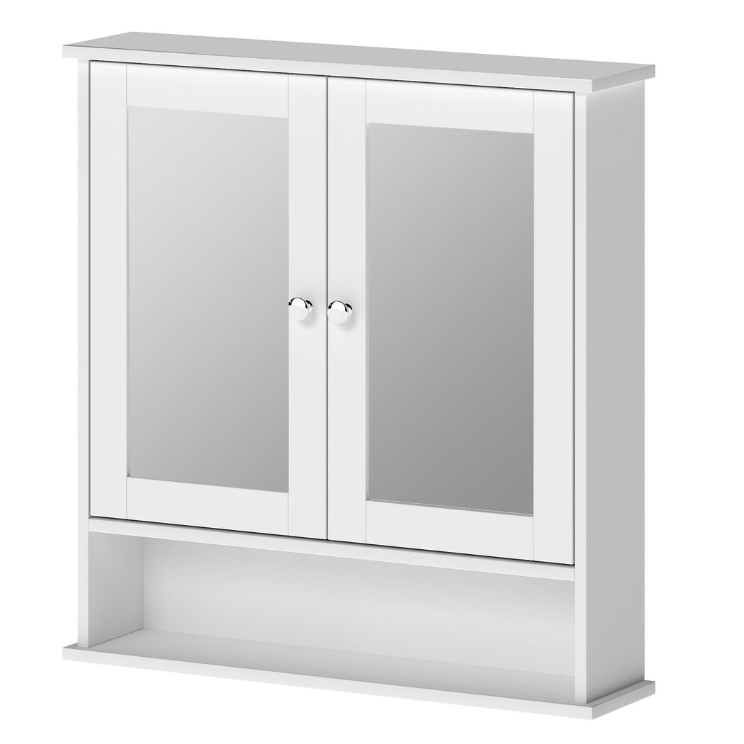 Levede Bathroom Mirror Cabinet Storage Toilet Cupboard Wall Mounted Shelves