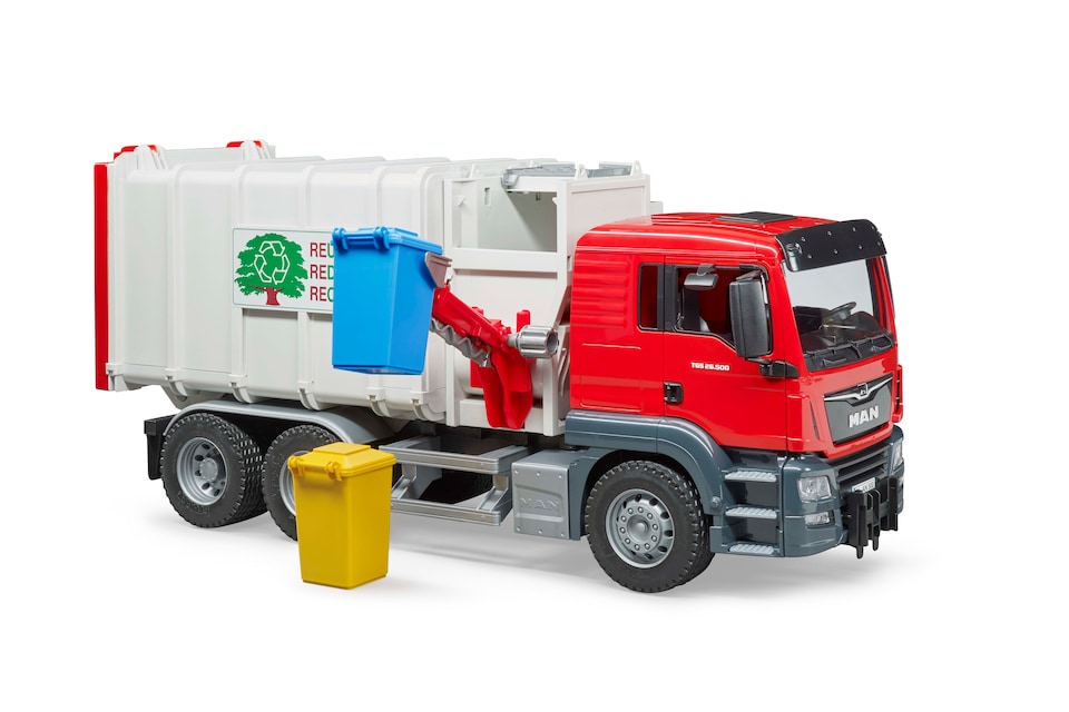 image 1 of Bruder MAN TGS Side loading garbage truck Detailed Vehicle & Playset Model