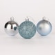image 1 of 50mm/18Pcs Christmas Baubles Shatterproof Light Blue,Tree Decorations
