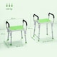 image 7 of HOMCOM Rust-Free Aluminium Bath Chair with Adjustable Height