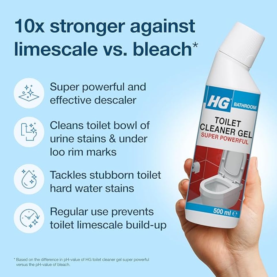 image 1 of HG toilet cleaner gel super powerful 0.5L | Clear | 1
