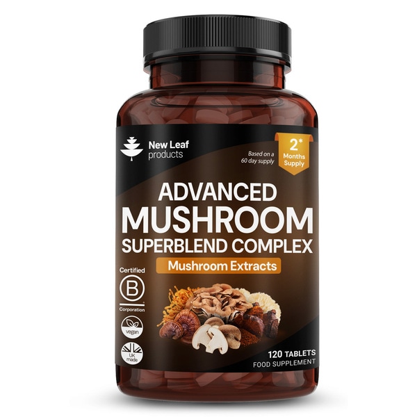Mushroom Complex 1800mg - 120 High Strength Tablets