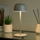 image 6 of Ella Outdoor Rechargeable Table Lamp - Grey | Black