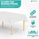image 3 of Disposable Plastic Table Cover, Table Liner - 54" x 72"