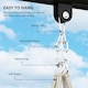 image 5 of Outsunny Hammock Chair, Boho Hanging Swing Chair with Cushion, Dark Grey 
