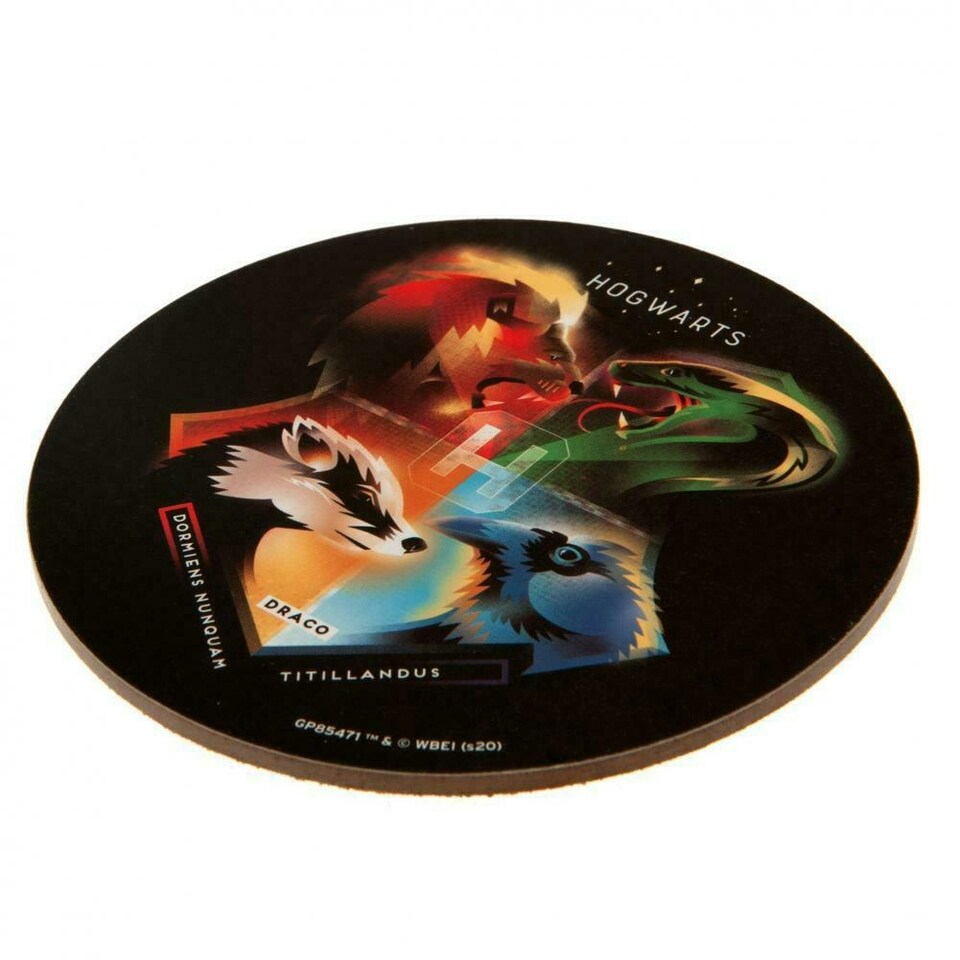 image 1 of Harry Potter Hogwarts Houses Mug and Coaster Set - Black/Red - One Size