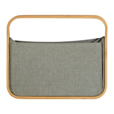 Interiors By Premier Bath Storage Basket With Handle, Multiuse Laundry & Cleaning Organizer, Portable Bathroom Hamper For Towels Grey