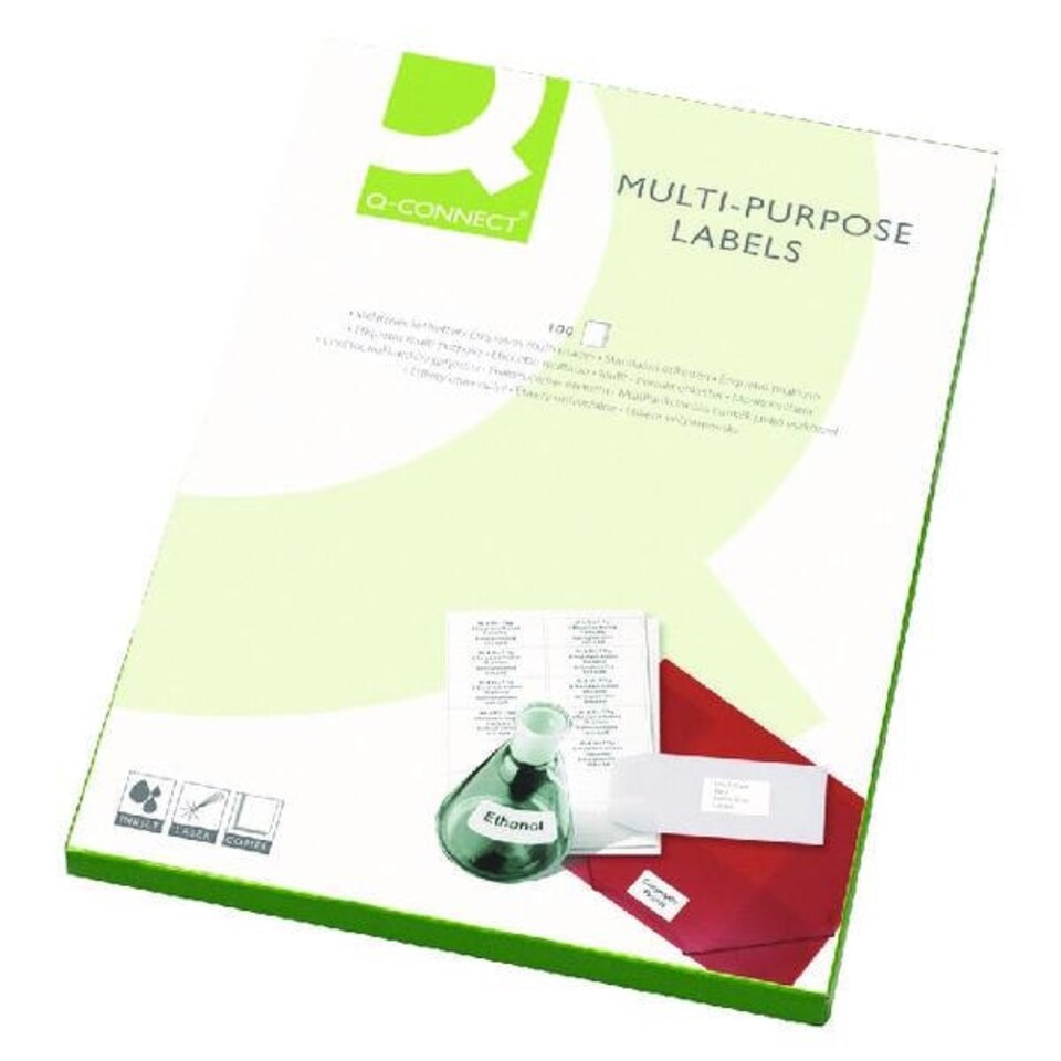image 1 of Multipurpose Labels 38.1x21.2mm 65 Per Sheet White (Pack of 6500)