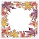 image 1 of Gold & purple leaves (Picture Frame) White | M