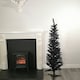 image 1 of 5ft (150cm) Black Pencil Pine Christmas Tree with 236 Tips
