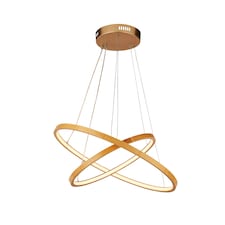 2 RING WOODEN LED PENDANT