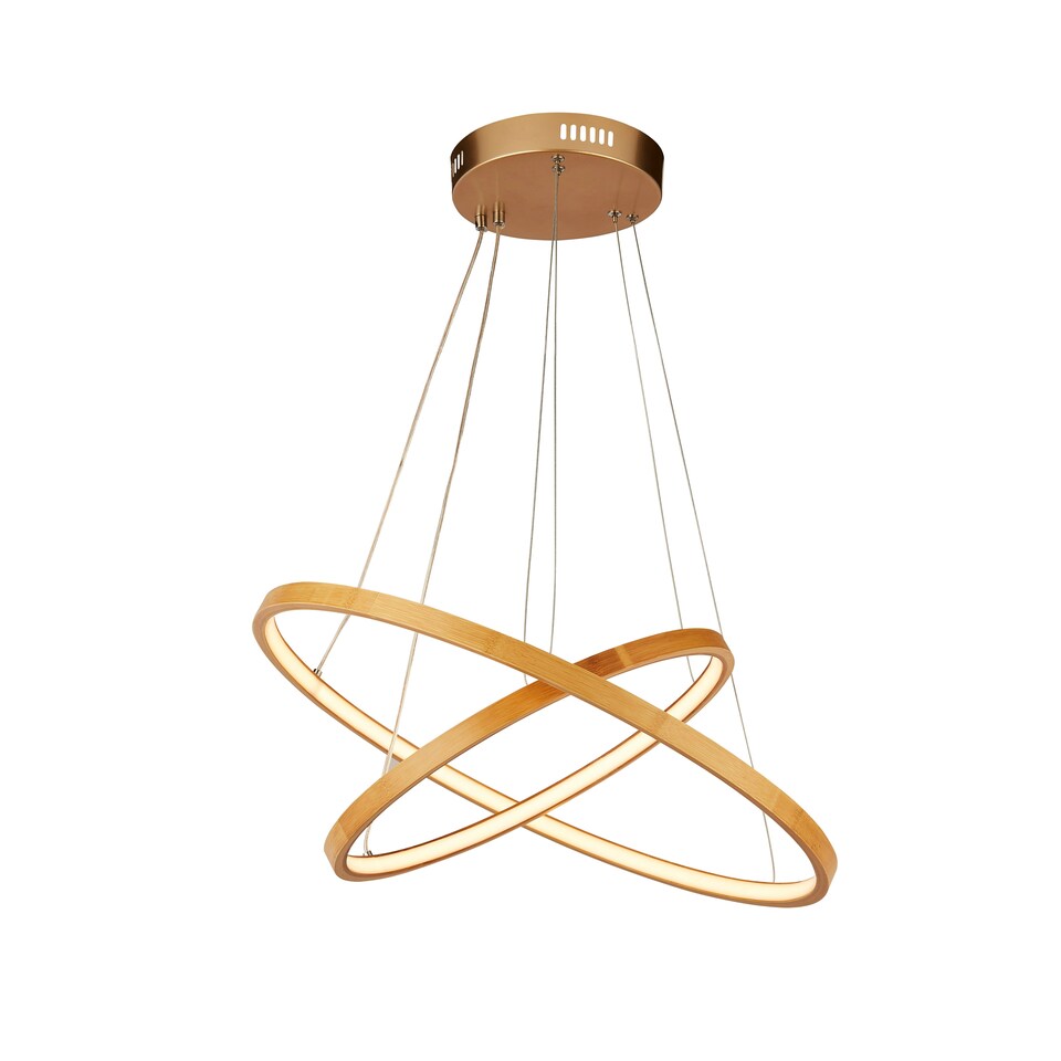 image 1 of 2 RING WOODEN LED PENDANT