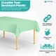 image 3 of Disposable Plastic Table Cover, Table Liner - 54" x 72"