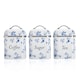 image 1 of VQ Laura Ashley Tea Coffee and Sugar Canisters Set of 3 Stainless Steel Tea