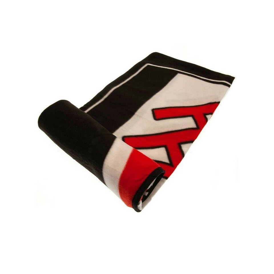 Fulham FC Fleece Pulse Blanket - Black/Red - One Size