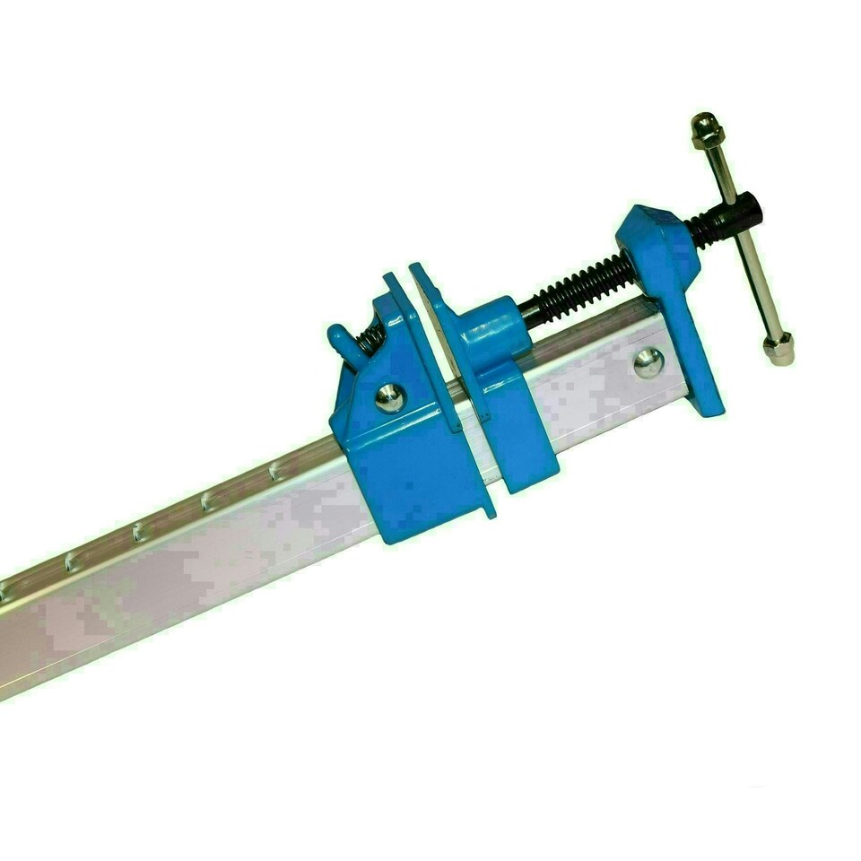 image 1 of 60" (1500mm) Aluminium Sash Clamp Grip Bench Work Holder vice Slide Cramp 4pk