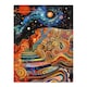 image 3 of Psychedelic Stairway Heaven Space Home Decor Black Framed Wall Art Print A4