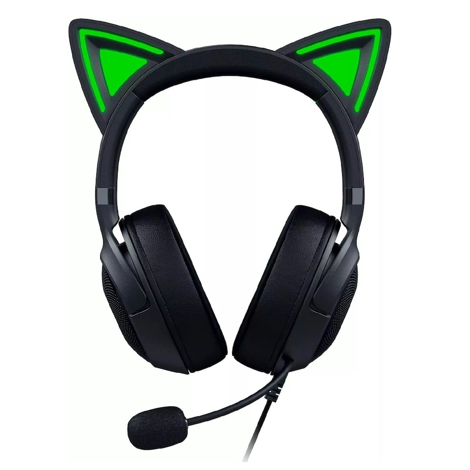 image 1 of Razer Kraken Kitty V2 - Wired RGB Headset with Kitty Ears 7.1 Audio Black