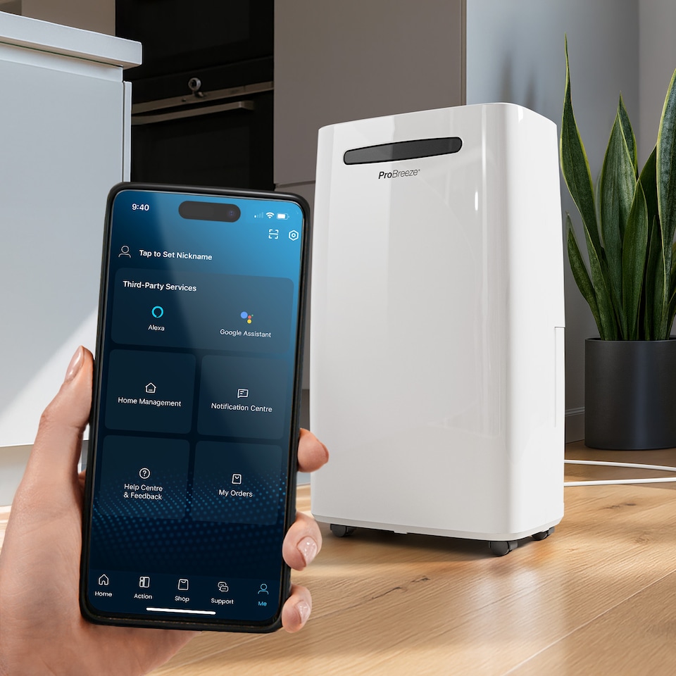 image 1 of Pro Breeze 25L Compressor Dehumidifier with WIFI / White