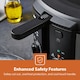 image 7 of GEEPAS Deep Fat Fryer - 3L Stainless Steel Fryer with Viewing Window