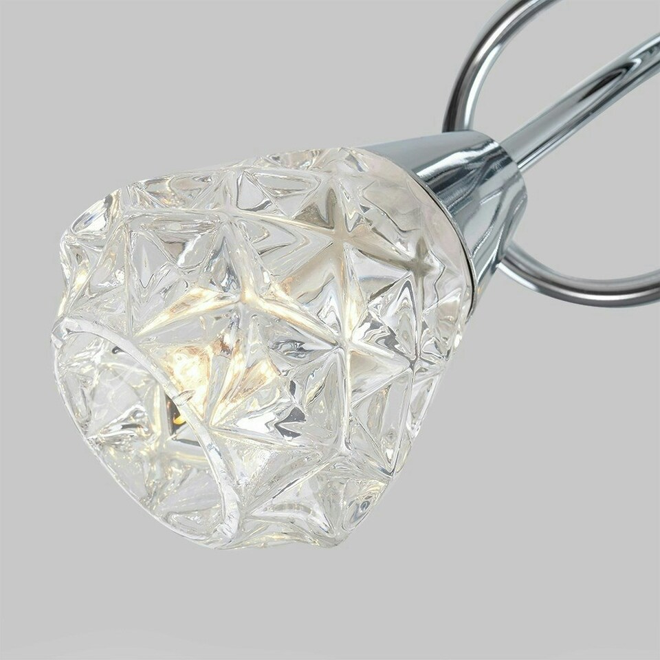 image 1 of ValueLights Astley 3 Way Chrome Cross Over Ceiling Light Chrome