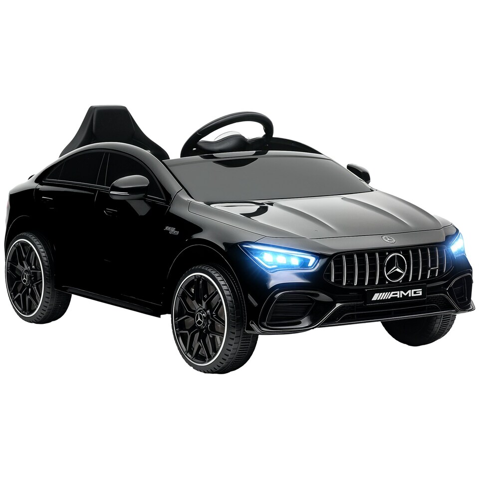 image 1 of AIYAPLAY Mercedes-Benz AMG CLA 45 Licensed 12V Ride on Car w/ Music - Black
