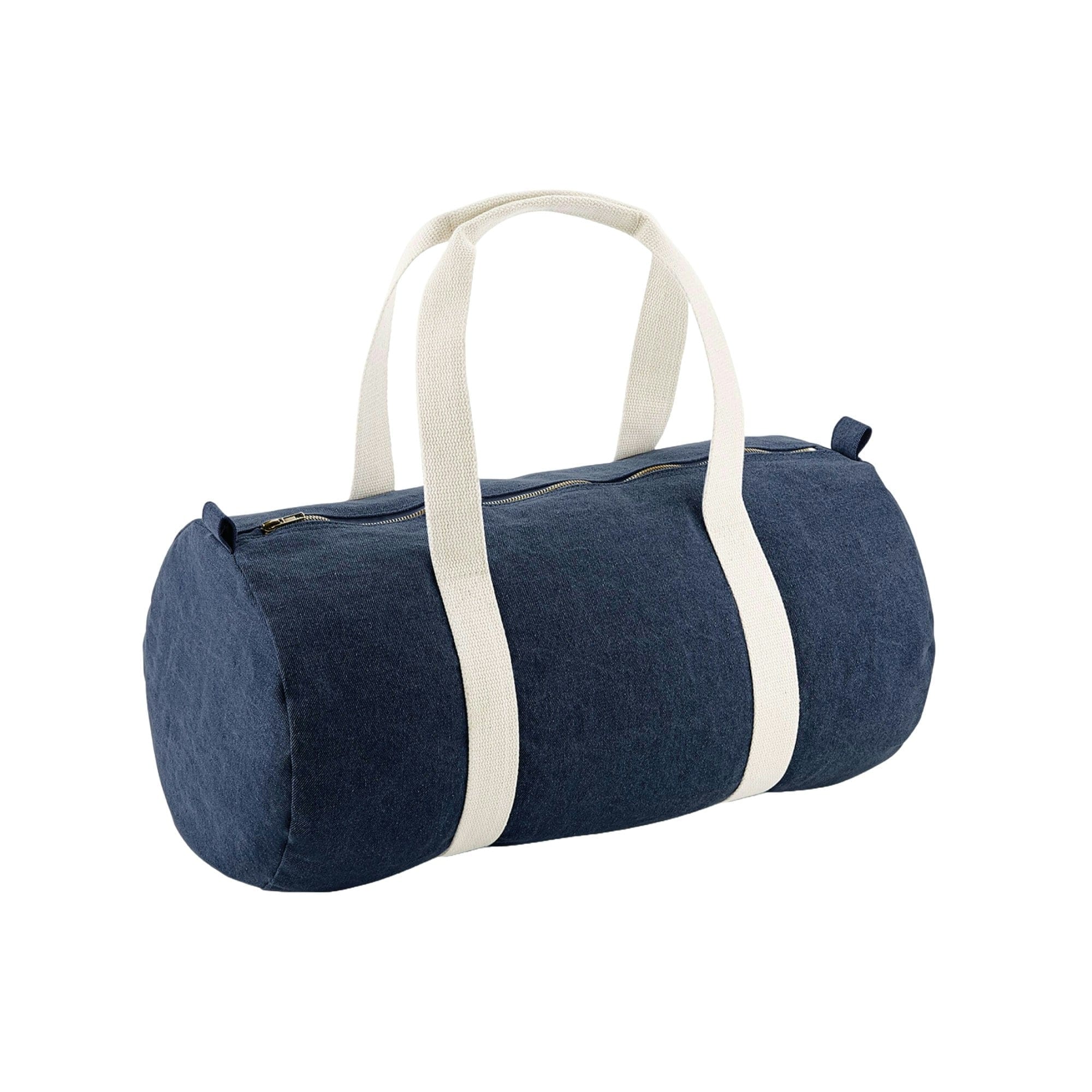 Bagbase Barrel Denim Duffle Bag - Blue - One Size