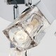 image 1 of ValueLights Ritz Ice Cube Polished Chrome IP44 Bathroom 3 Way Spotlight Flush Ceiling Light