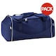 image 1 of Quadra Teamwear Holdall Duffle Bag (55 Litres) (Pack of 2) - French Navy/Putty - One Size | Blue | One Size